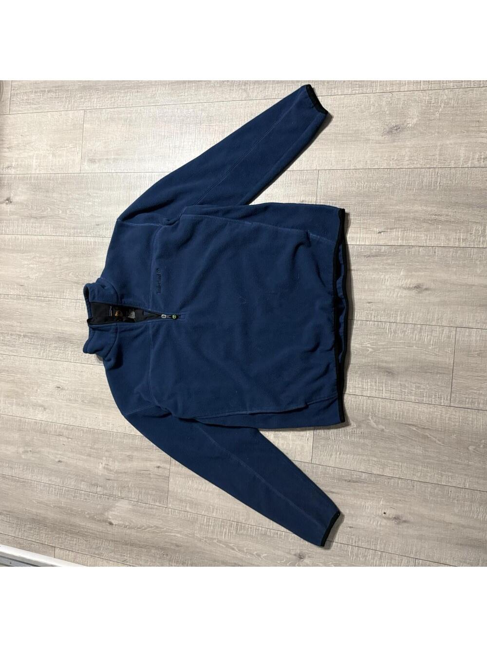 Timberland Fleece Jacket Blue Mens XL - Picture 2 of 8
